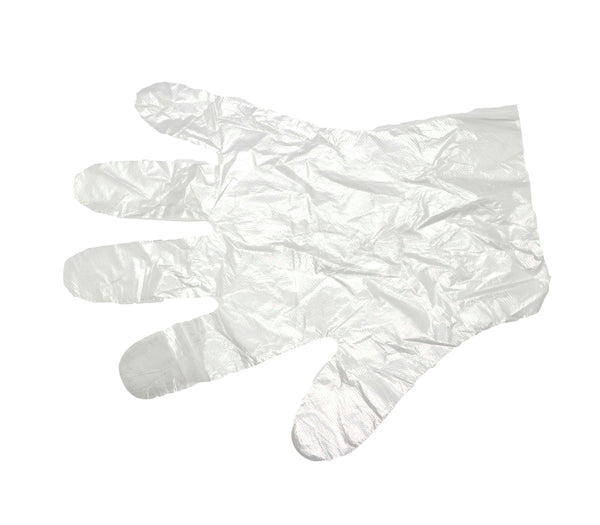 100 PCS Clear Transparent Plastic Disposable Gloves Food Prep, Cleaning Home US